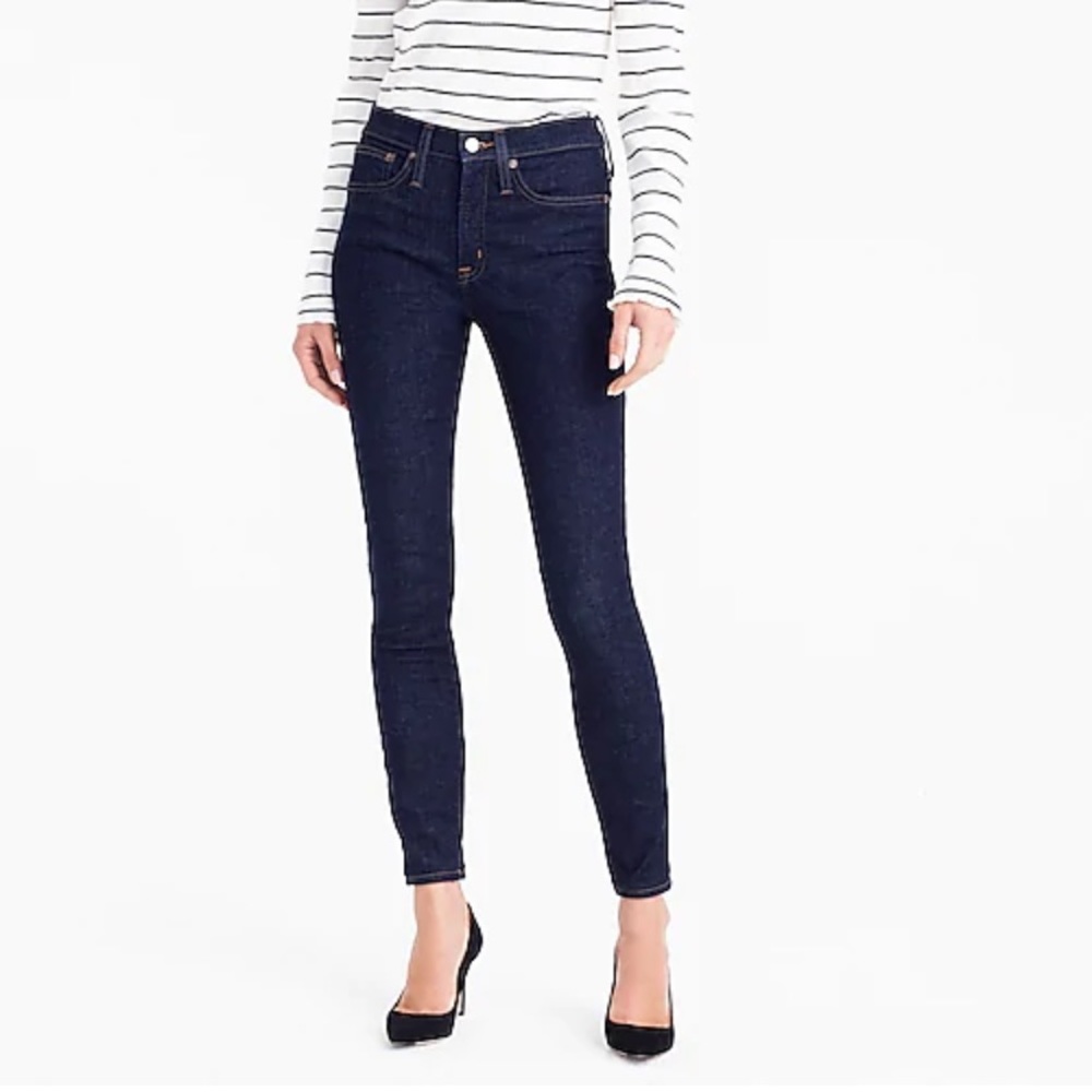 J Crew 9 inch High-Rise Toothpick Jean